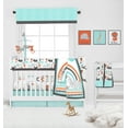 thumbnail image 6 of Bacati - Jungle Safari Boys Aqua/Orange/Grey Musical Baby Crib Mobile, 6 of 20