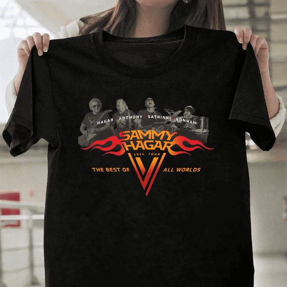 Sammy Hagar Best Of All Worlds Concert Tour Top Unisex T-Shirt, up to size 3XL.