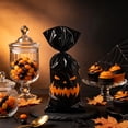 thumbnail image 4 of Halloween Treat Bags 50-Pack with Clear Cellophane Design, Candy and Cookie Packaging with Twist Ties, Party Favor Supplies for Gift Giving, 4 of 6