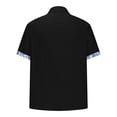 thumbnail image 4 of Vetsdori Mens Short Sleeve Shirts Polo Button down Dress Shirts Pockets Collar Summer Gift for Husband Floral Camisas de Hombre Casual T-Shirts for Men Cotton Linen, 4 of 6
