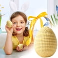 thumbnail image 2 of Knitted Easter Eggs Decorations, Increase Ambiance, 2.4", Easter Basket Filler, Handcrafted Spring Ornaments, Festive Accents, for Home Dining Room Party Garland Wreath Display, 2 of 9