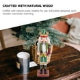 thumbnail image 4 of LOLIPPYY 2pcs Nutcracker Bead Pendant Wood Assorted Color Decoration for Home Decoration, 4 of 7