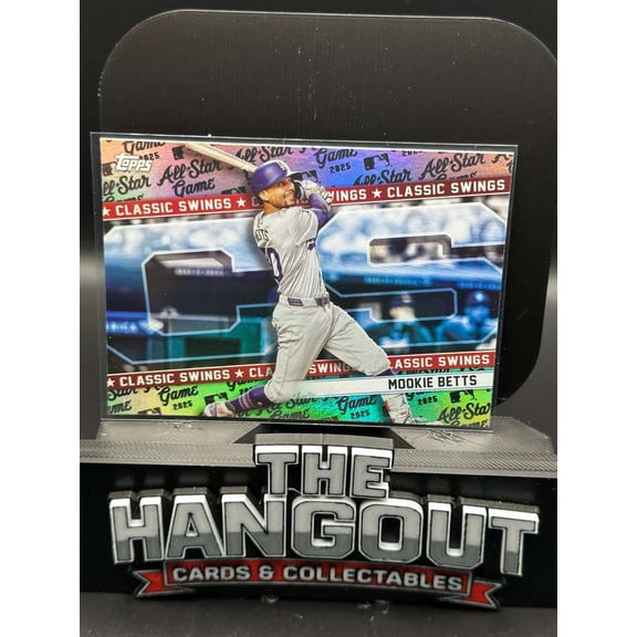 2025 Topps Classic Swings Mookie Betts CS-2 Los Angeles Dodgers Baseball Card Los Angeles Dodgers MLB Baseball Trading Card