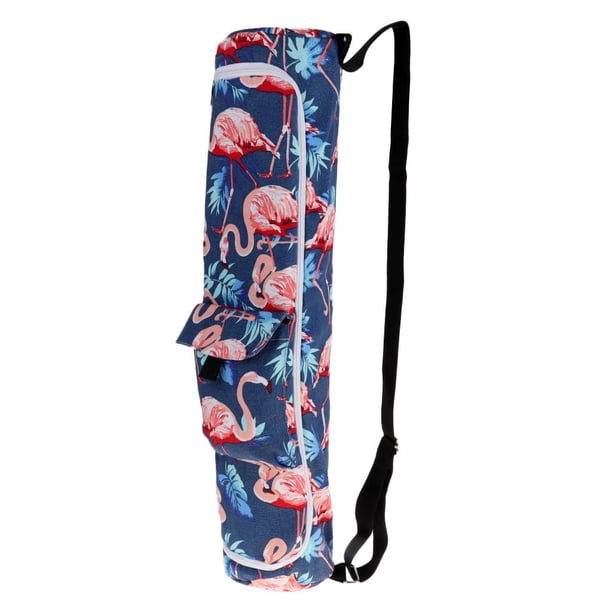 Bolsa de transporte para colchonetas de yoga con bolsillos de almacenamiento, adecuada para deportes, Flamenco b Zulema Soporte para estera de yoga