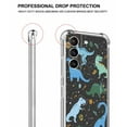 thumbnail image 3 of Space Dinosaurs Case for Samsung Galaxy S21,Aesthetic Art Design Pattern Soft TPU Bumper Case Cover, 3 of 5