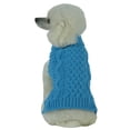 thumbnail image 3 of Swivel-Swirl Heavy Cable Knitted Fashion Designer Dog Sweater, 3 of 4