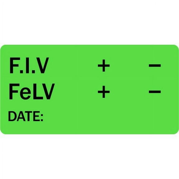 F.I.V FeLV Veterinary Labels