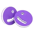 thumbnail image 2 of Swim Training Equipment, Eva Foam Non Inflatable Pool Floats, Swim Stabilizers for Beginner Swimmer, Hand Holds Water Buoyancy Swim Assist, Two Tone Purple and White 1Pc Swim Ring, 2 of 9