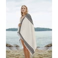 thumbnail image 2 of Black Cream Greek Key Beach Towels Oversized Super Absorbent, Geometric Greece Ancient Rustic Lightweight Bath Towel Quick Dry Sets For Bathroom/Pool/Rv Camping/Beach Play/Gym Room/Picnic 30"x60", 2 of 8