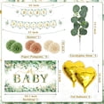 thumbnail image 2 of Artículos para fiestas WHYMEO Baby Shower, color verde salvia, 99 unidades, 2 of 7