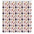 thumbnail image 3 of Ambesonne Halloween Shower Curtain, Stars Pumpkins, 69"Wx84"L, White and Multicolor, 3 of 3