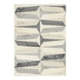 thumbnail image 3 of Unique Loom Hygge Shag Collection Area Rug - Balanced (9' x 12' 2" Rectangle Gray/Ivory), 3 of 7