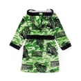 thumbnail image 2 of Jurassic World Boys Green Bathrobe, 2 of 7