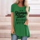 thumbnail image 1 of Pntutb Mujeres Moda Casual Impresión Camisas Manga Corta Suelta Tee tops Túnica Blusa Pntutb Pntutb-426, 1 of 4