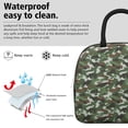 thumbnail image 2 of Insulated Lunch Bag for Women, Floral Print Oxford Fabric Lunch Box, Leakproof Thermal Cooler Tote for Work, School & Picnic, Camo, Camouflage Print, 2 of 5