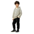 thumbnail image 3 of Youth Boys Girls Full Zip Hooded Sweatshirt Drop Shoulder Fleece Lined Hoodies Tween Fall Winter Warm Jacket Kangaroo Pockets, 3 of 5