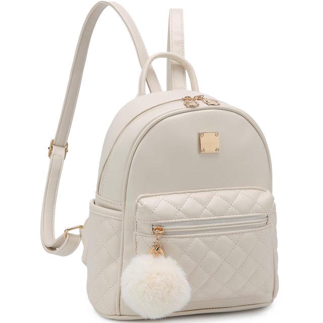 Minimochila Barsine de piel a cuadros a la moda para niñas