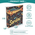 thumbnail image 3 of FORMRS 3 Ring Binder 1.5 inch with Pockets Set of 2 Clip Board 200 Sheets Capacity, Black Sardines Pattern, 3 of 8