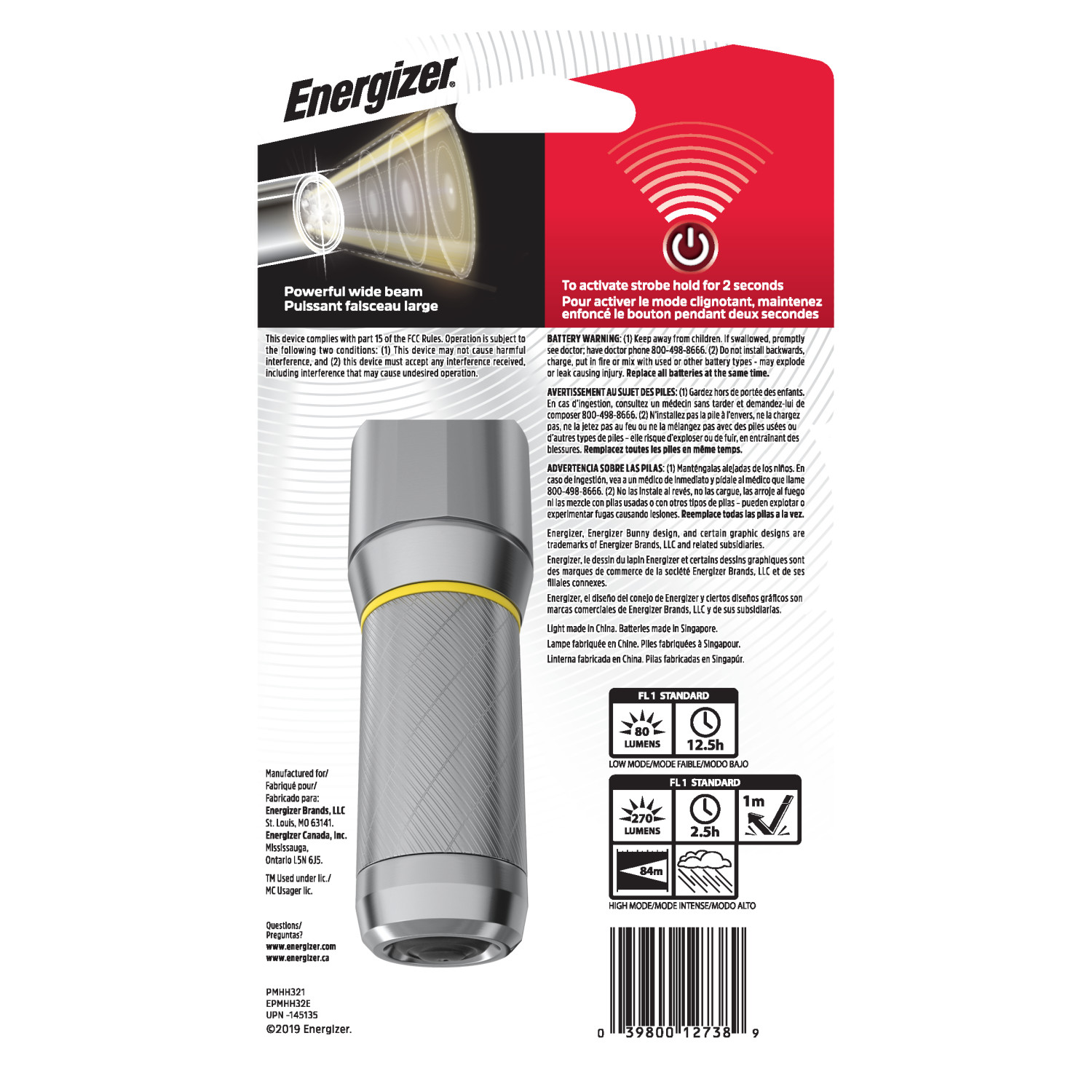 Energizer Vision HD Compact Metal Flashlight