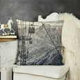 thumbnail image 2 of SHANXI Mountain Linen Throw Pillow Case White Wintertime Snow Landscape Resort Pillow Cushion Covers Home Sofa Decorative 20x20in, 2 of 5