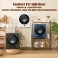 thumbnail image 7 of Auertech 850W, 1.6 Cu.ft. Portable Cloth Dryer Electric Compact Laundry Dryer, Stainless Steel Tub, 7 of 7