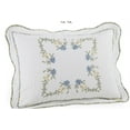 thumbnail image 4 of Modern Heirloom Heather White/Blue Floral Embroidered Bedspread, Queen, All Ages, 4 of 6