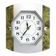 thumbnail image 1 of Reloj Decorado Analógico Con Manecillas BLOOSOM S-2494 gris verde, 1 of 4