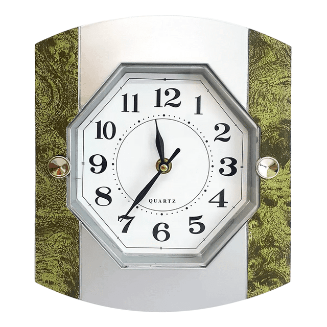 Reloj Decorado Analógico Con Manecillas BLOOSOM S-2494 gris verde
