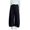 Navy, variant on CQONEPT Girls' Cotton Pant with Pockets Wide Leg Baggy Fashion Pant Elastic Waist Solid Comfy School Trousers 2-14 Years Beige 9-10 Years