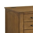thumbnail image 4 of Picket House Furnishings Beth Double Pedestal Desk with Power/USB in Brown Oak, 4 of 8