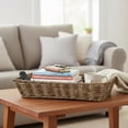 thumbnail image 3 of Premium Handmade 13" Seagrass Rectangular Tray Basket – Rustic Boho Organizer for Kitchen Countertop, Bathroom, Coffee Table & Entryway Catchall for Keys, Remotes & Decor by The Lucky Clover Trading, 3 of 9