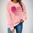 thumbnail image 2 of gakvbuo Valentines Day Sweatshirt for Women Funny Shirts Casual Valentine Pullover Long Sleeve Tops, 2 of 8