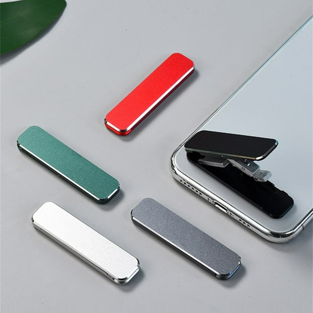 Supports de Cellulaire Mini Support de Téléphone Intelligent Cours de Streaming en Direct Support Universel de Chat Vidéo Support en Alliage d'Aluminium Portable Gris