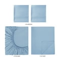 thumbnail image 5 of Mainstays Super Soft Brushed Microfiber Bed Sheet Set, Full, Placid Blue, 4 Piece, 5 of 12