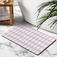 thumbnail image 5 of 20x32in Machine Washable Checkered Bath Mat | Ultra Absorbent, Non-Slip | Ideal for Shower, Sink, Tub | Stylish Indoor Doormat, 5 of 5