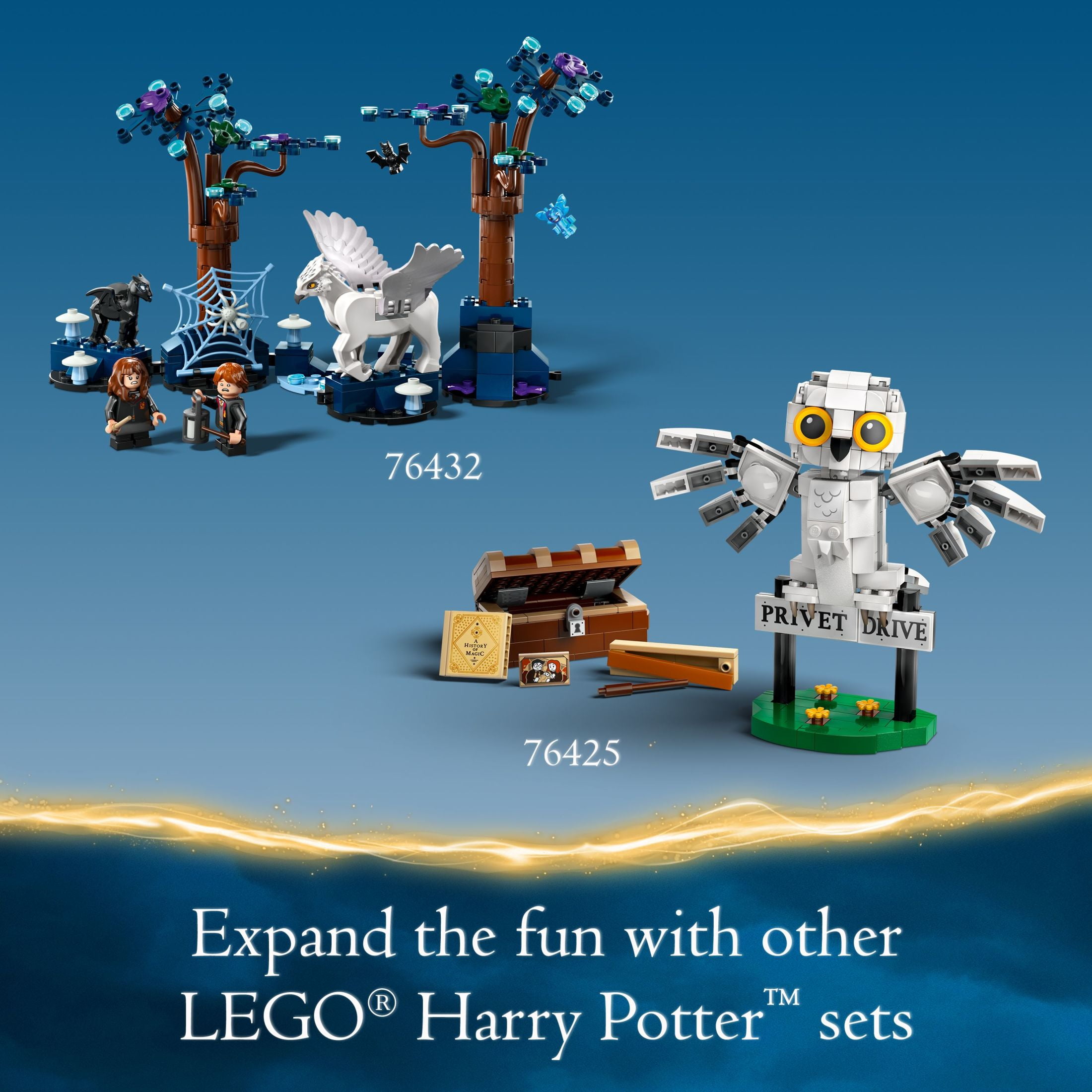 LEGO Harry Potter Forbidden Forest: Magical Creatures, Glow in the Dark Toy for Kids with Buckbeak and Thestral Fantasy Animal Figures, Harry Potter Gift Idea for Girls and Boys Ages 8 and Up, 76432