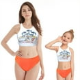 thumbnail image 6 of WOLLED Mommy and Me Swimsuits Two Pieces Tankini Sets Tummy Control Bathing Suits Sleeveless Bikini Tank Top with Shorts Swimwear, 6 of 9