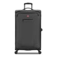thumbnail image 3 of SWISSGEAR Stride Expandable Large Checked Spinner Luggage, Dark Gray, 8 Wheels & Built-in TSA Lock, 3 of 19
