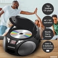 thumbnail image 3 of CD Boombox Magnavox MD6924 portátil con carga superior negra, 3 of 7