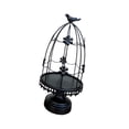thumbnail image 4 of Candelabro de jaula de pájaros, decoración de mesa, portavelas de hierro, decoración para bodas, baño, sala de estar, repisa de chimenea, vacaciones Negro, 4 of 8