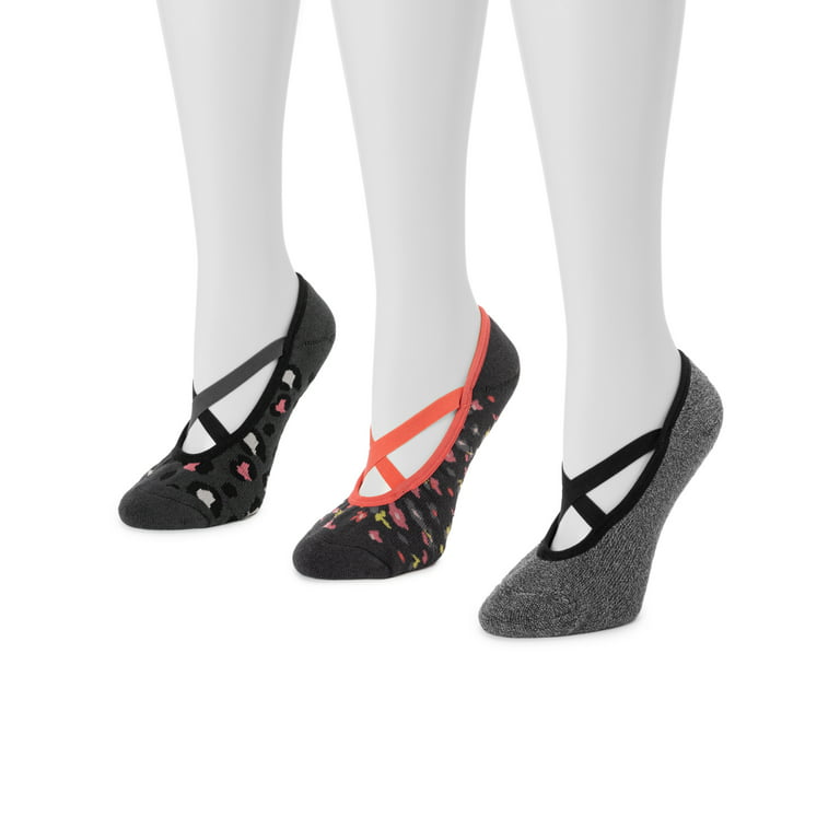 Muk Luks Women's Ballerina Sock, 3 Pair 