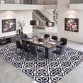 thumbnail image 2 of Washable Area Rug for Living Room, 9'x12' Moroccan Tile Geometric Non-Slip indoor Rug, Soft Low Pile & Stain Resistant Carpet for Bedroom, Dinning Room, 2 of 8
