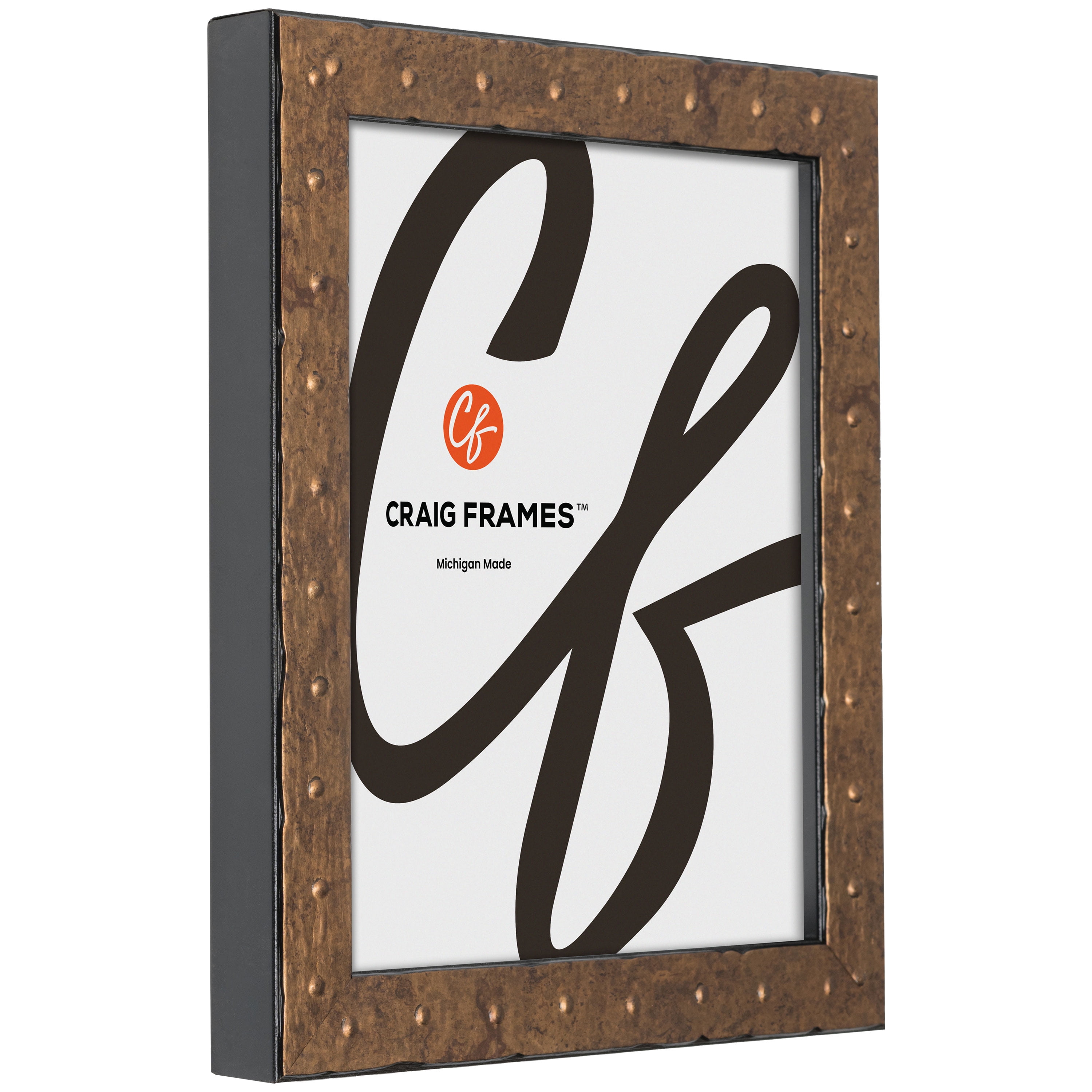 Craig Frames Rivet, 18x24 Picture Frame, Tarnished Gold