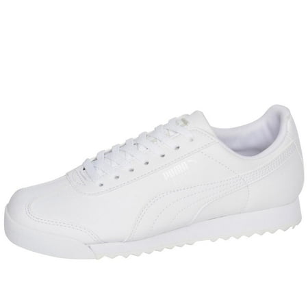 Big Kid's Puma Roma Basic Jr White/White (354259 14) - 5