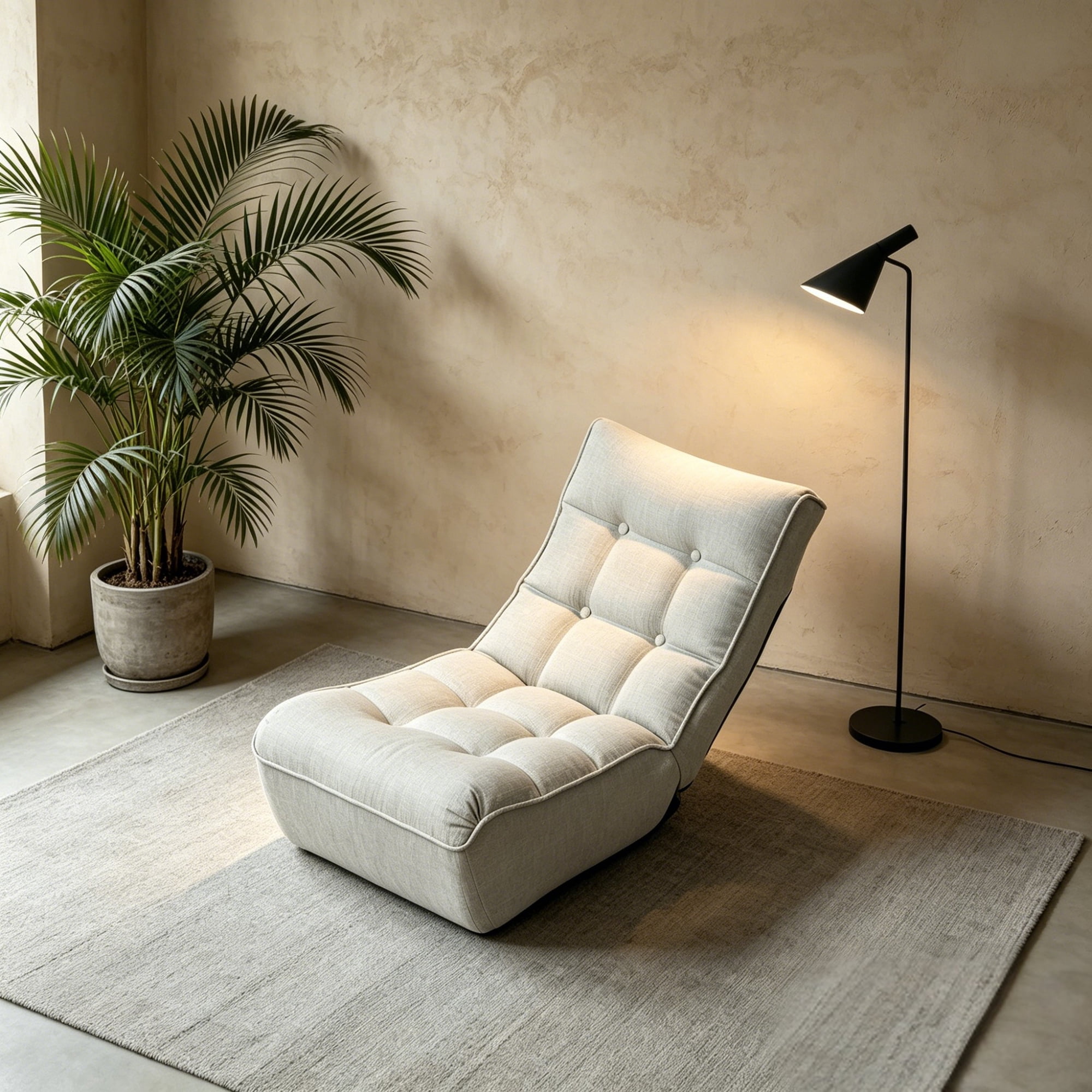 Single sofa reclining chair Japanese chair lazy sofa tatami balcony reclining chair leisure sofa adjustable chair