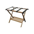 thumbnail image 3 of Solid Bamboo Folding Luggage Rack Brushed Black, 3 of 5