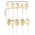 thumbnail image 2 of VONKY Birthday Cake Digital 0-9 Candle Party Celebration Cupcake Cakes Decorations Topper Home Craft Accessories Gift Number 2, 2 of 6