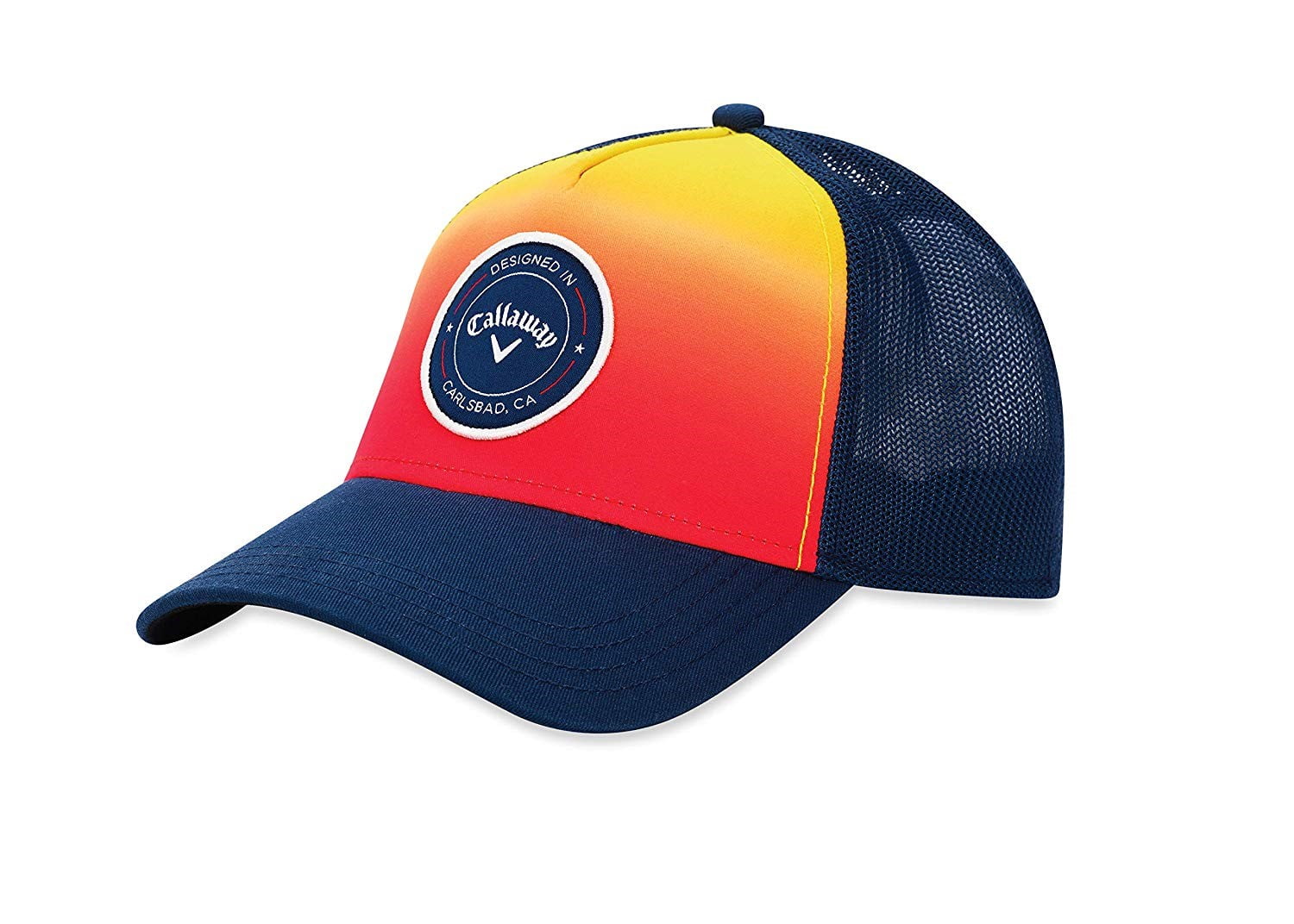 NEW Callaway Golf Trucker Adjustable Snapback Orange/Navy/Red/Yellow