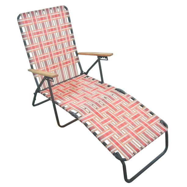Mainstays Steel Folding Web Lounge, Folding Arm Chairs