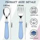thumbnail image 3 of 24-Piece Stainless Steel Cutlery Set for Toddlers and Kids, Durable Forks and Spoons for Children, 3 of 5